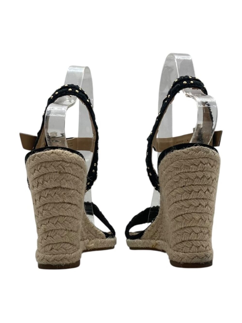 Tahari Studded Espadrille Wedge Heeled Sandals 6.5 Suede Strappy Coquette Walsh - Picture 7 of 10